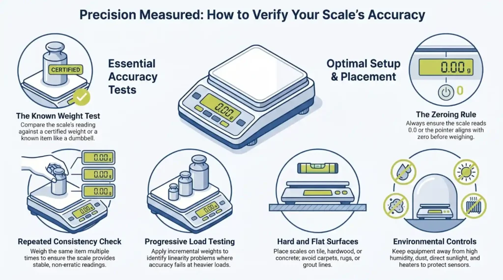 how to verify scale accuracy