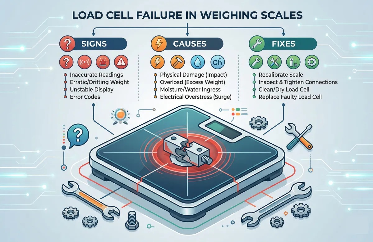 Load Cell Failure in Weighing Scales